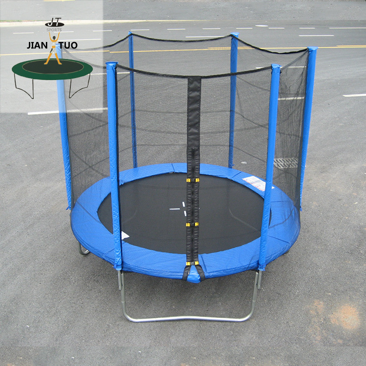 JianTuo Sports TUV GS CE Round Outdoor 6 FT 8 FT 10 FT 12 FT 13 FT 14 FT 15 FT 16 FT Trampoline With Safety Enclosure Net