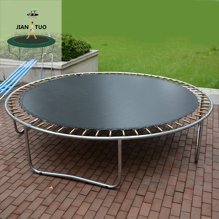 JianTuo Sports Round 183cm 244cm 305cm 366cm 396cm 427cm 457cm 487cm Children Garden Trampoline With Enclosure Net