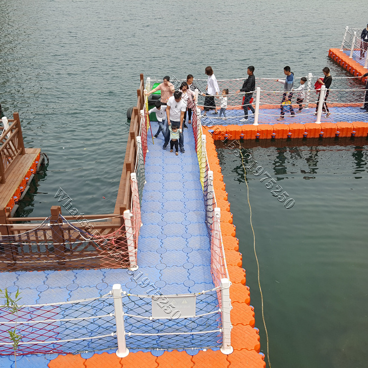 plastic pontoon water floating bridge walkway