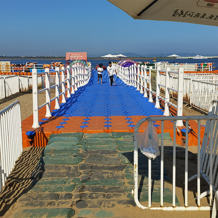 plastic pontoon water floating bridge walkway