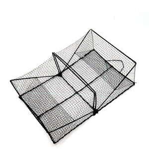 Summer  Lobster Cage Trap Fishing Crab Cage Spring Cage Round Automatic Folding Shrimp Pot for Sale