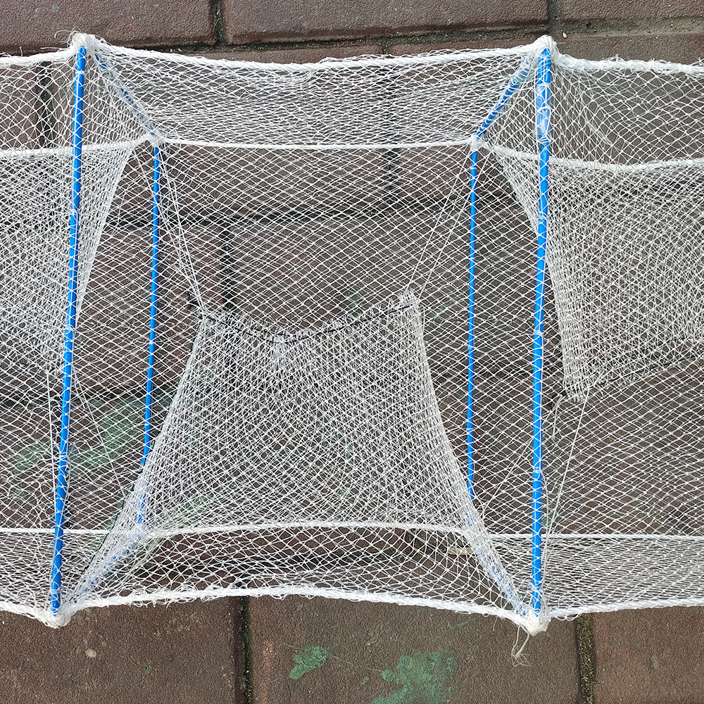 Summer  Lobster Cage Trap Fishing Crab Cage Spring Cage Round Automatic Folding Shrimp Pot for Sale