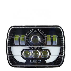 Super Bright Rectangle  Square Led Headlight Dot Drl Led Headlight For Trucks Bright 5 Inch 4X6 Drl Led Headlights