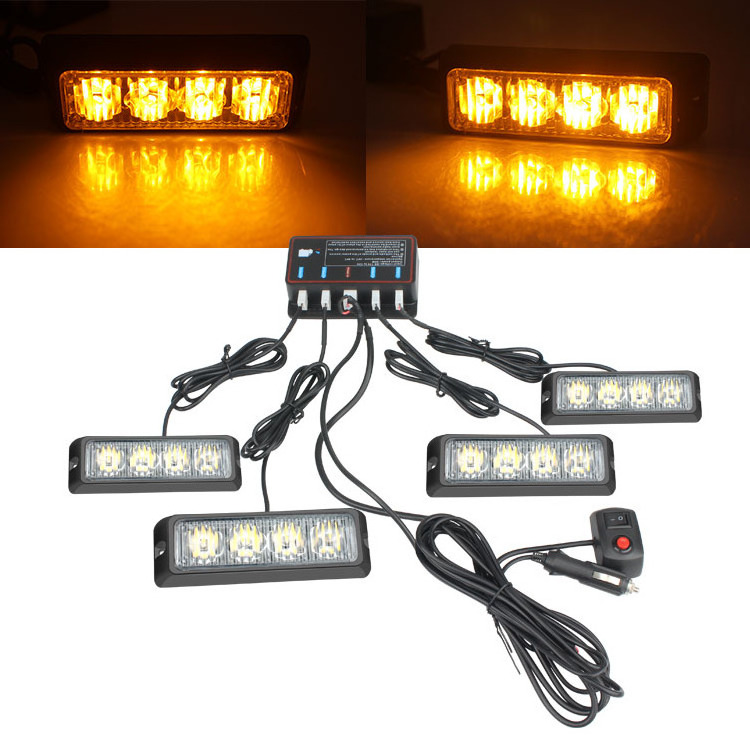 Universal high bright strobe light 4LED one tow four  LED car center strobe light