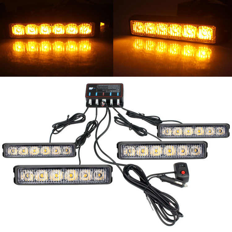 Universal high bright strobe light 24 LED one to 6 LED