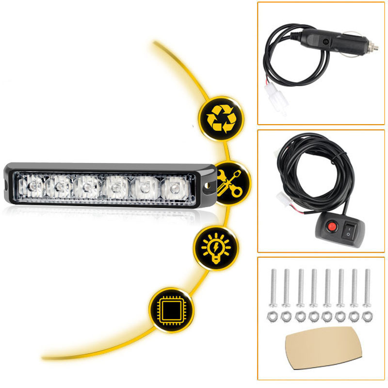 Universal high bright strobe light 24 LED one to 6 LED