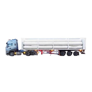 Used Co2 Lng Cng Tube Transport  Lpg Gas Road Tanker Trailer 12 CNG tubes Trailer Truck Semi Trailer for Sale