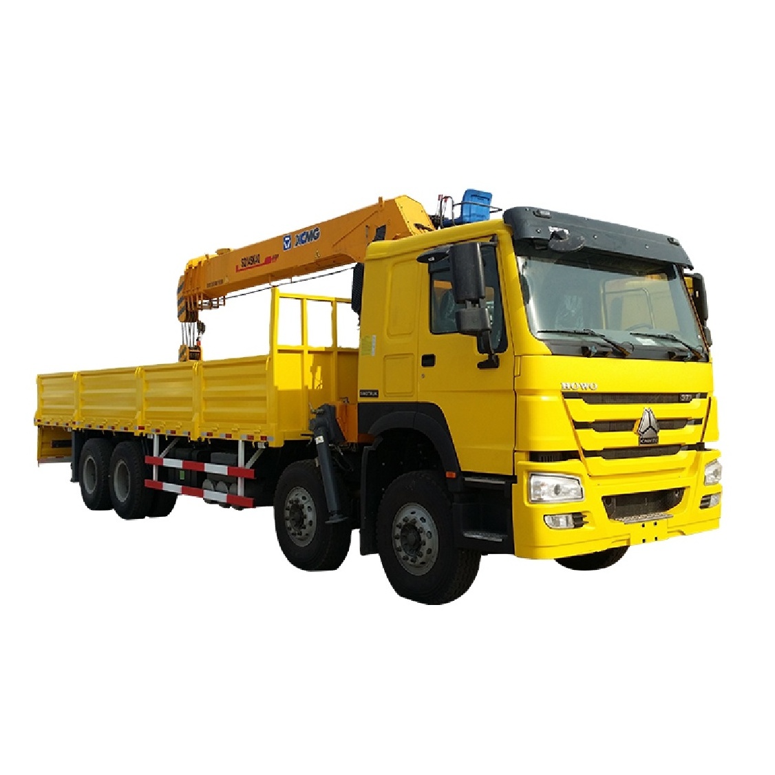 Howo Chassis 6*4 Straight Arm Truck Mounted Crane With 12Ton Rated load capacity Truck Crane