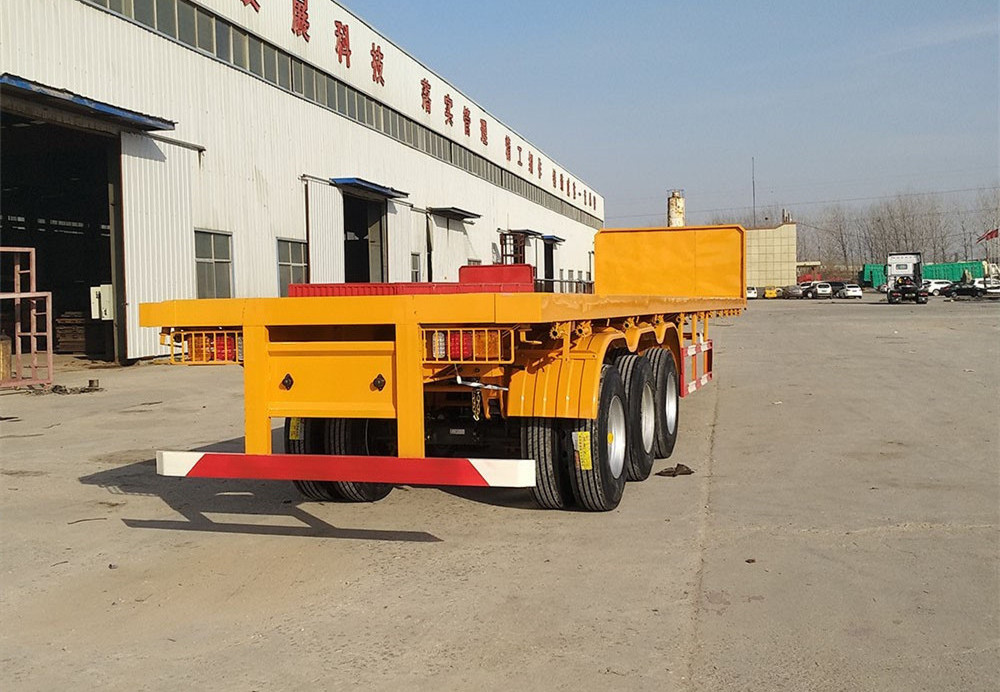 Hot Sell Specification container trailer 3 Axles 40 foot Container chassis  50Ton flatbed semi trailer for port