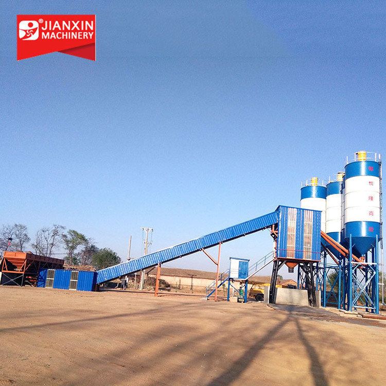 90m3/h  concrete mixing batching plant 2M3 concrete pan mixer