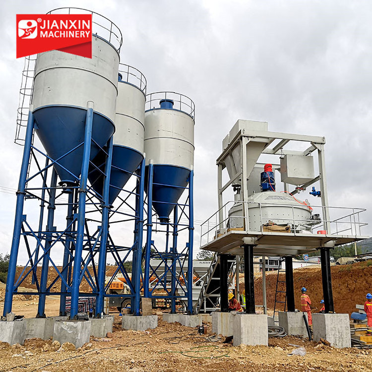 90m3/h  concrete mixing batching plant 2M3 concrete pan mixer