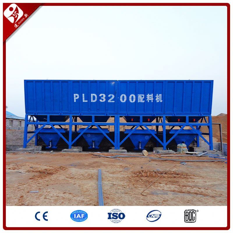 PLD3200 Three or Four Aggregate Bins Concrete Batching Machine