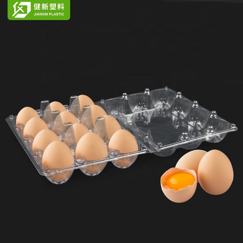 15 holes blister chicken eggs boxes packaging plastic egg tray containers