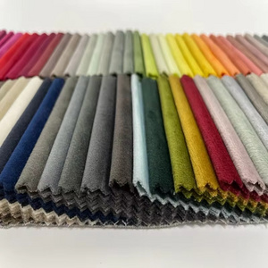 Textiles Manufacturing Suppliers 100 Polyester Home Deco Fabrics for Sofas Upholstery Fabric Woven Standard Plain Dutch Velvet