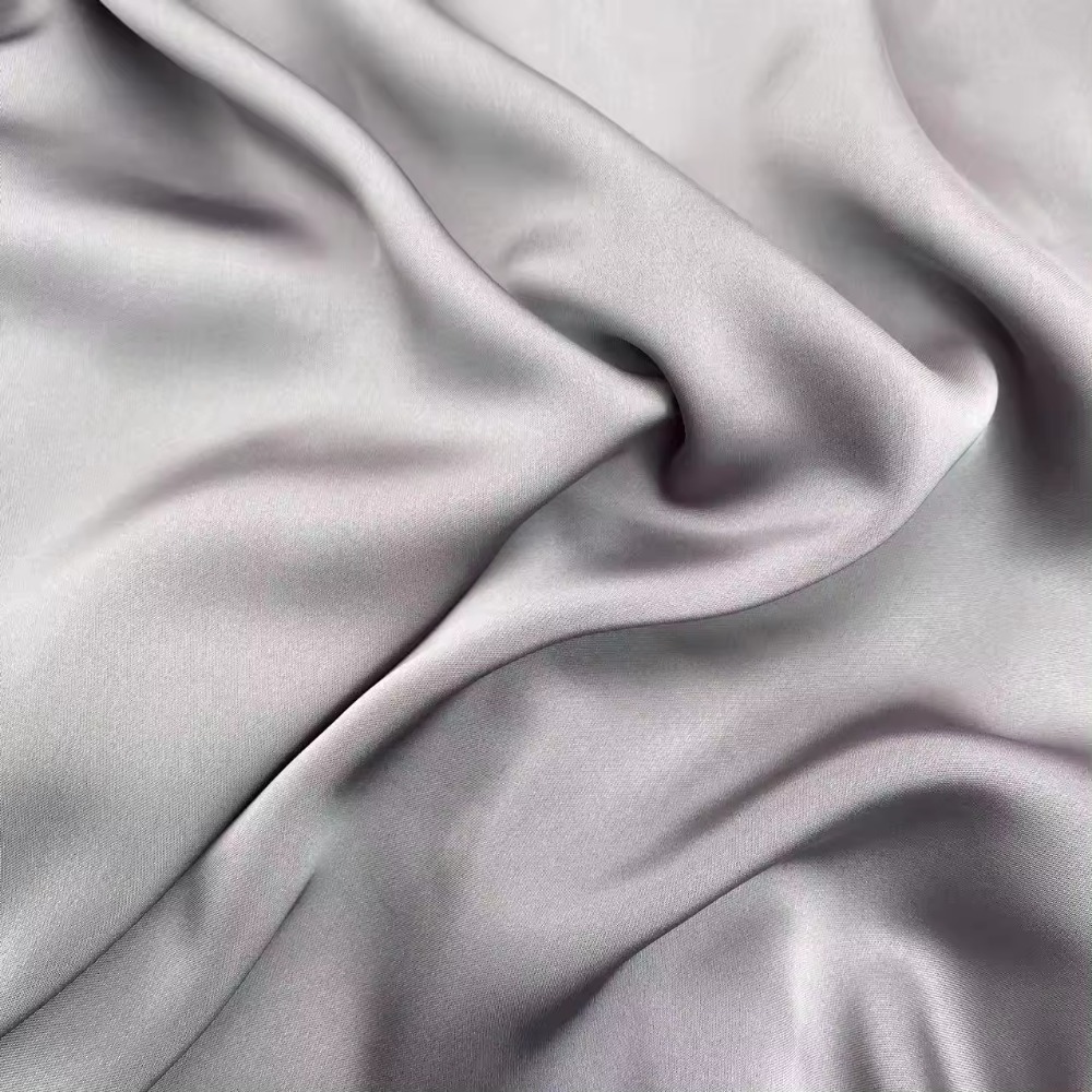 High quality cheap multi colors for choice polyester smooth shimmer solid color plain duchess satin fabric for pajamas