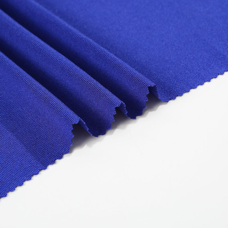 Factory custom knitted 88 polyester 12 spandex elastic single jersey fabric for t shirt clothing