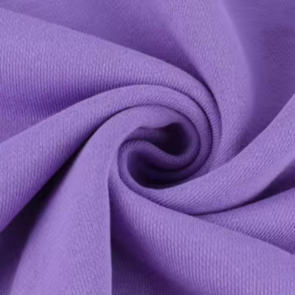 CVC 60 Cotton 40 Polyester Knitted French Terry Fleece Knit Fabric French Terry Cloth Single Jersey Fabric for Hoodies