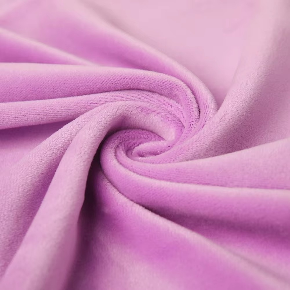 Manufacturing Flannel Fleece Fabric Super Soft Crystal Plush Fabric for Blankets Velvet Fabric for Clothing