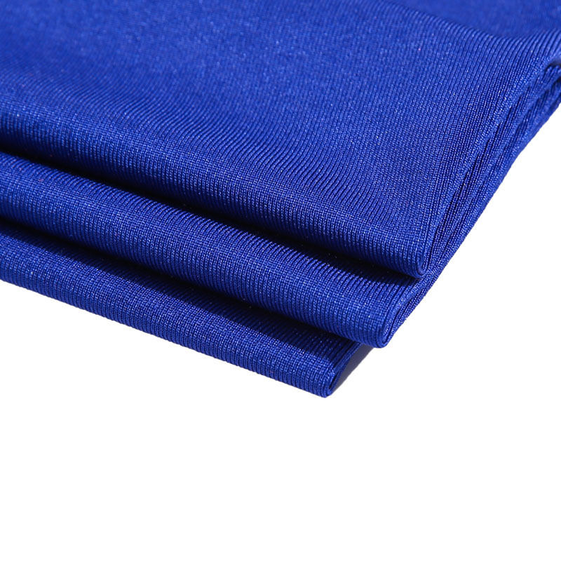 Factory custom knitted 88 polyester 12 spandex elastic single jersey fabric for t shirt clothing