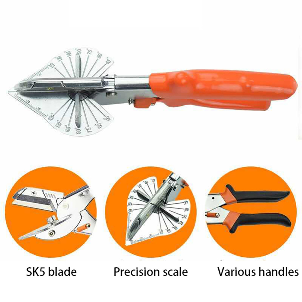 45-90 Multifunction Angle Mitre Trunking Scissors PVC Plastic Pipe Cutter Angle Shears Automatic Wire Cutting Duct Mitre Trim