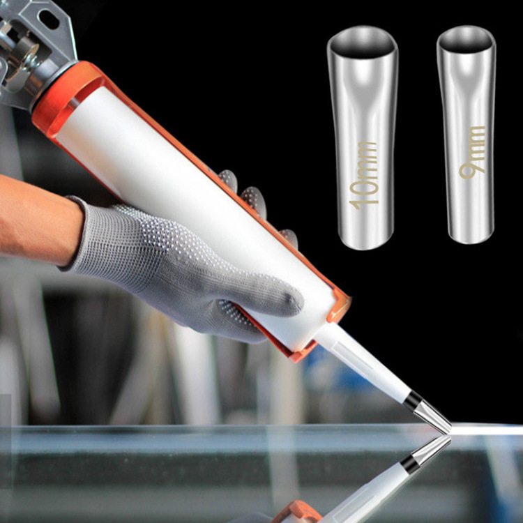 Stainless Steel Caulking Finisher Caulk Nozzle Caulking Finisher Silicone Sealant Glue Remover Scraper applicator Tool