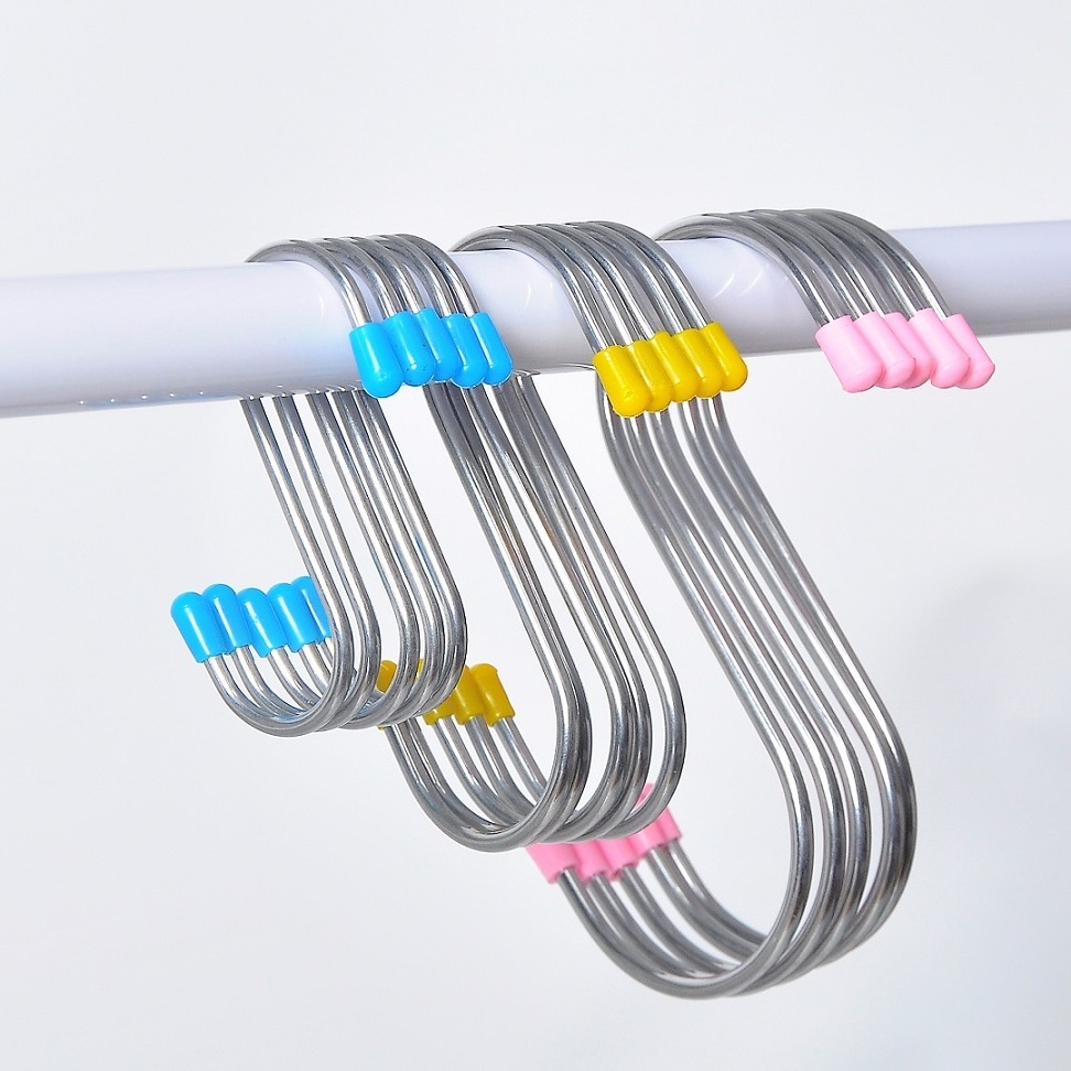 High-quality Coated Hanging S Hook for Kitchen stainless steel S Hooks AND Metal 304 Stainless Steel hanging s HOOK