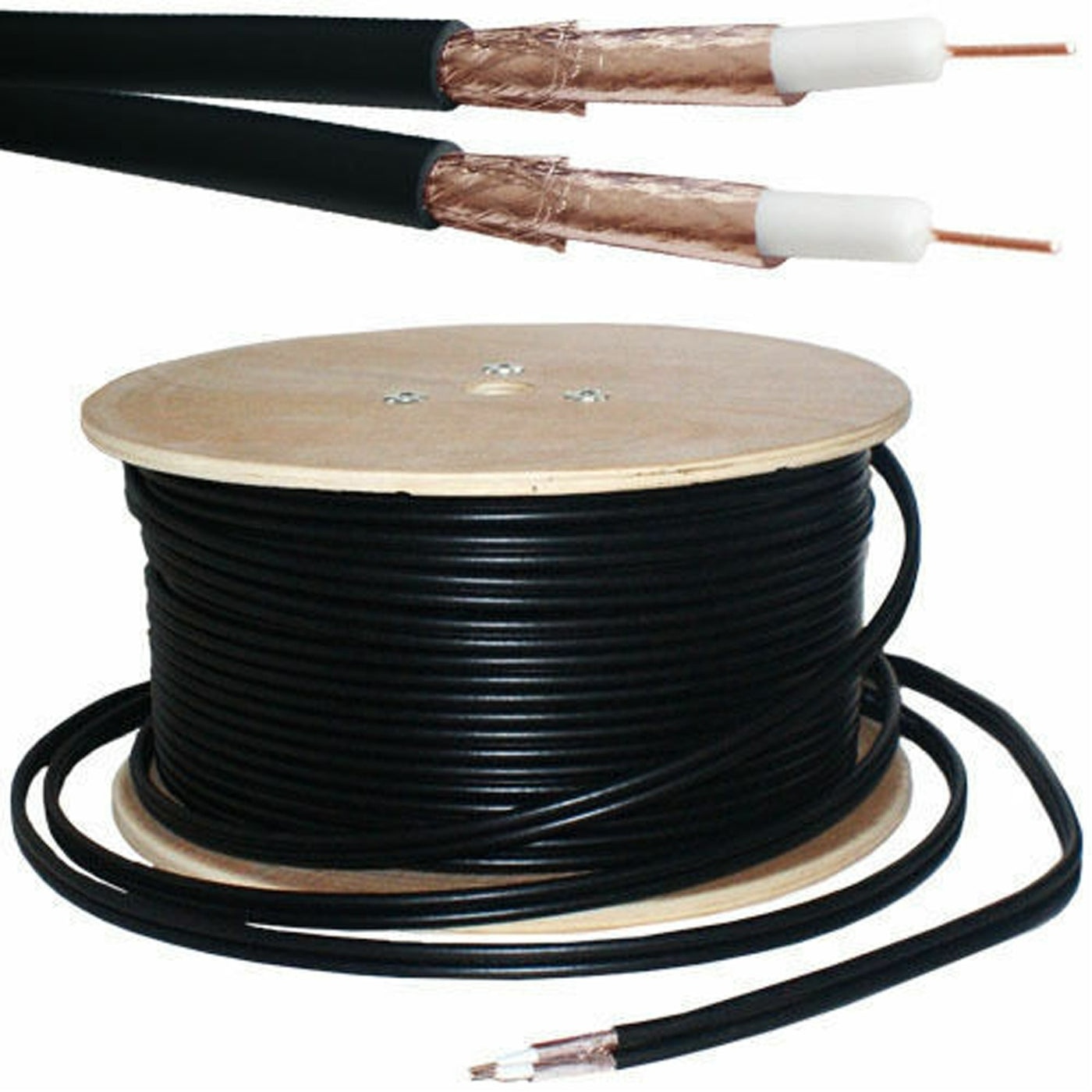 Coaxial cable RG59 RG6 RG11 with high coverage braiding for CCTV camera cable