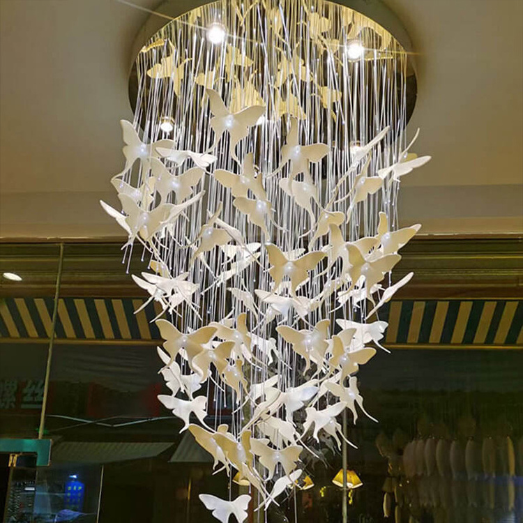 Big Project Custom Decor Show Room Hallway Stair Led Ceiling Chandelier Pendant Light