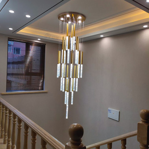 Wholesale Indoor Decoration Glass Stair Living Room Contemporary Chandelier Pendant Light