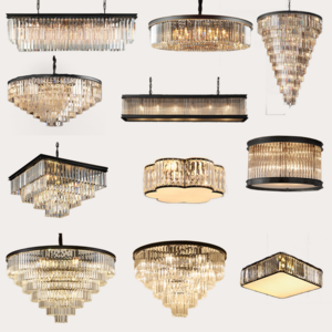 Spiral Round Luxury Gold Pendant Lighting Dinning Hotel Project Restaurant Crystal Chandeliers