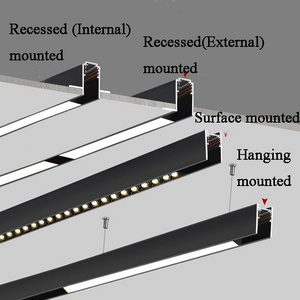 Magnetic track system 4-Wire rail support Dali/0-10V dimming magnetic material JYM0003