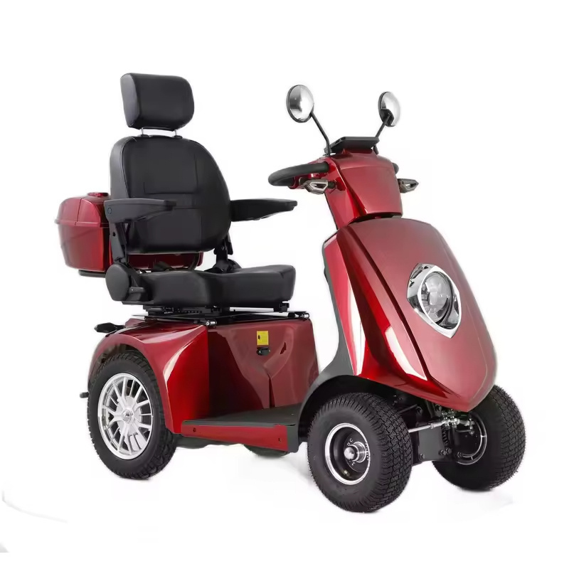 High Quality Custom 4 Wheels Heavy Duty Electric Mobility Scooter with Disc Brake for Elderly People