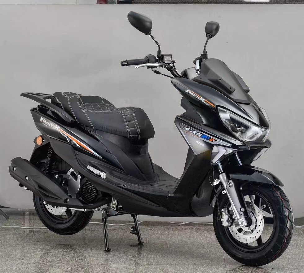 Factory direct selling two seat two wheel fuel motorcycle adult comfortable scooter gasoline motorcycle 150cc