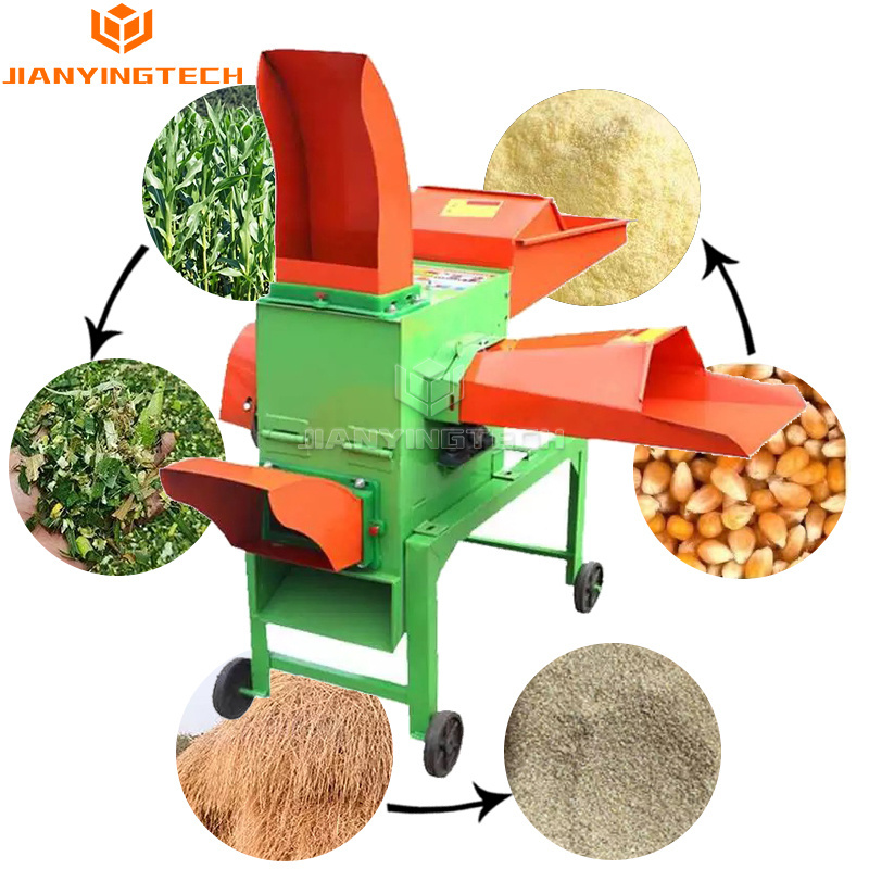 high quality agriculture hay forage grass silage machine chaff cutter with diesel engine  fodder cutting machine