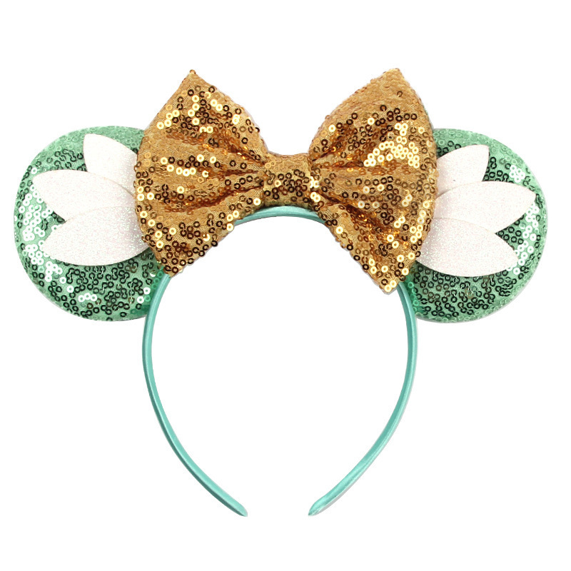 Wholesale 2023 mickey ears sequined bow headband party headband cartoon mouse ears hair band