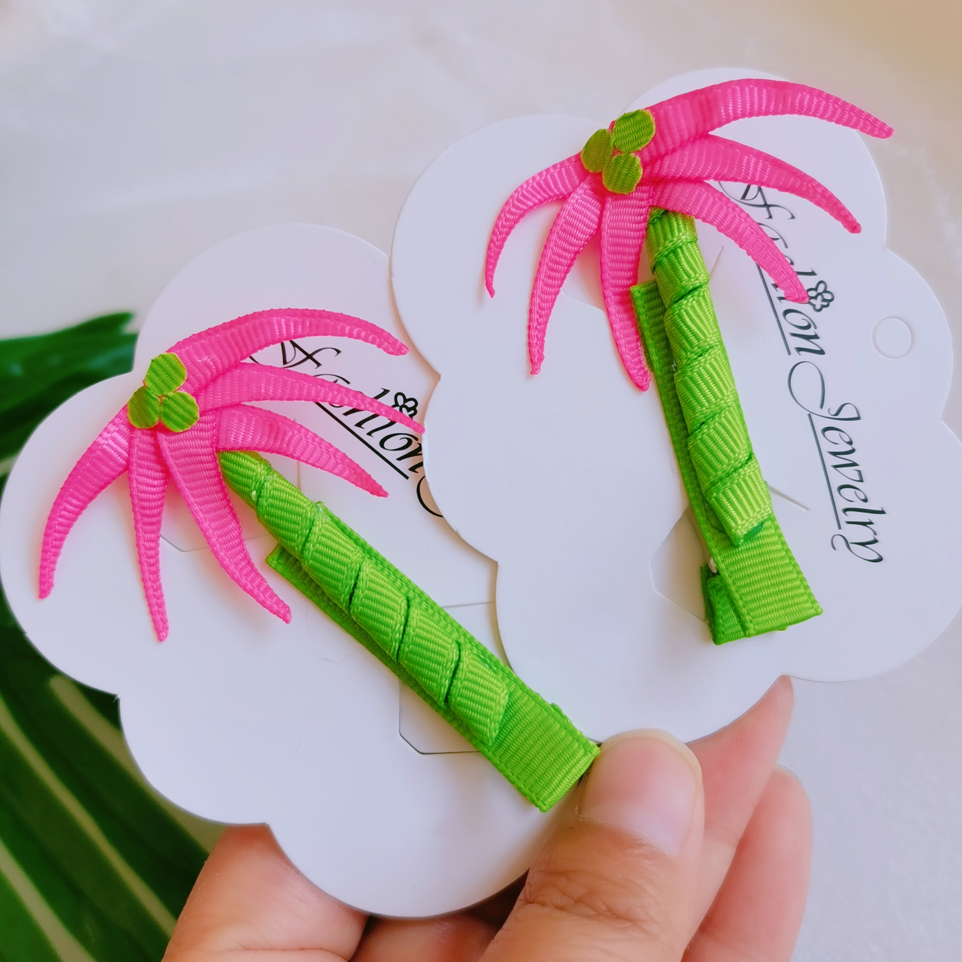 Cute Kids Summer Holiday Party Small Hair Bows Mini Sandbeach Slipper Hair Clips For Girls Kids Sweet Hairgrips Hair Accessories