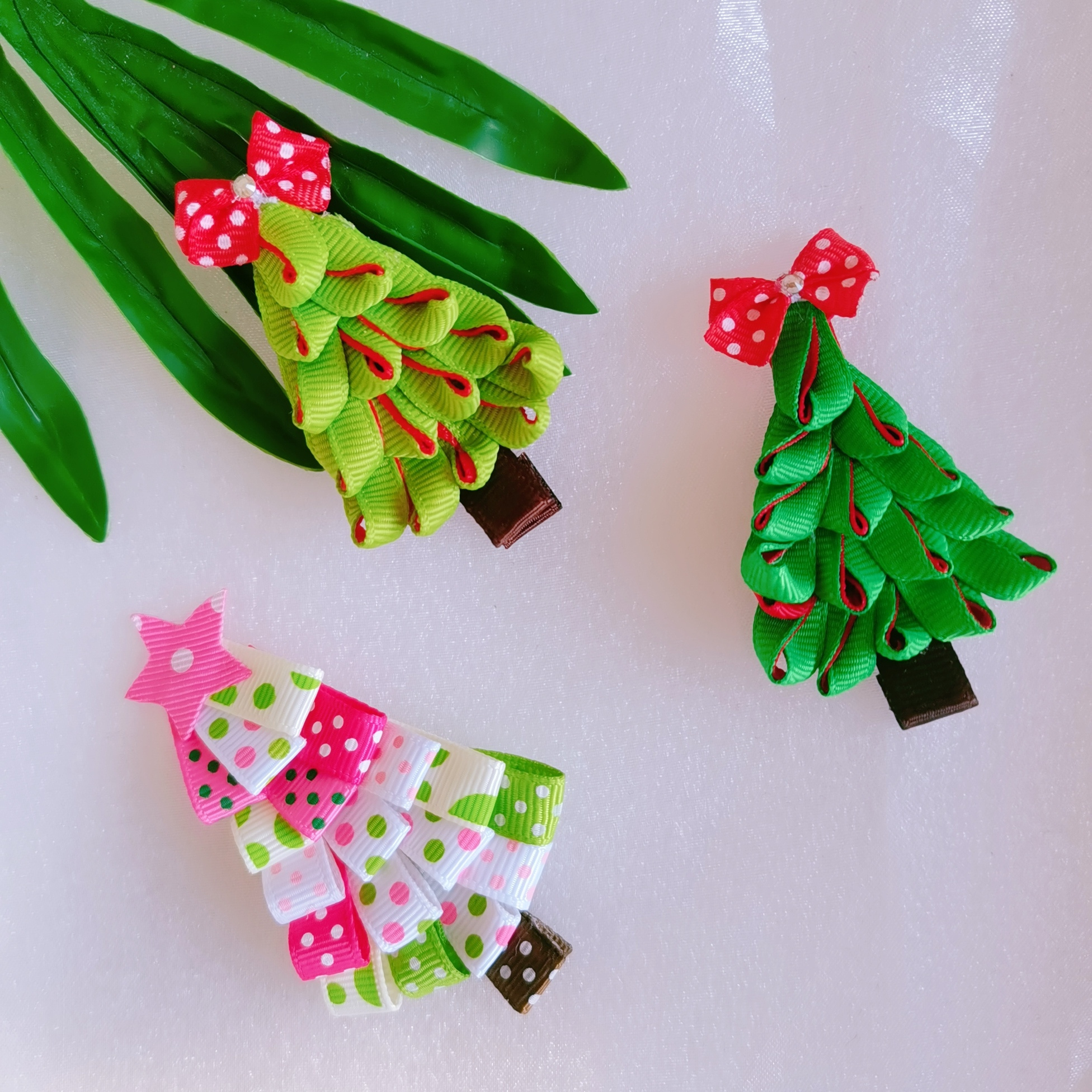 Mini Hairpin Cute Santa Xmas Hair Bows For Girls Cartoon Hairgrip Christmas Tree Hair Clips