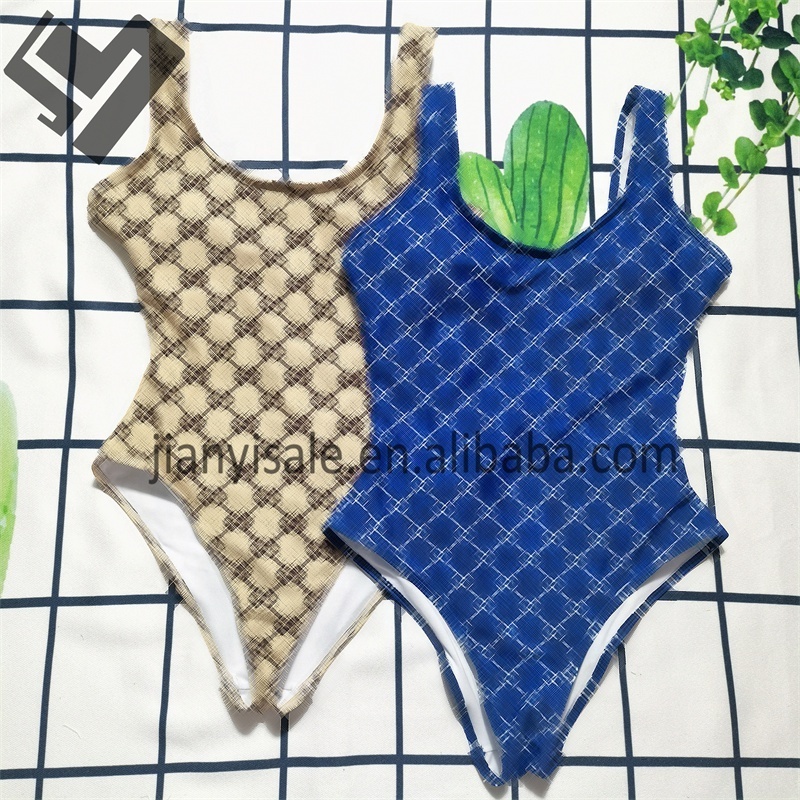 Wholesale Custom Designer Luxury Bikini Set Bathing Suits Sexy Letter Print Swimsuits Famous Brands Women One Piece Swimwear