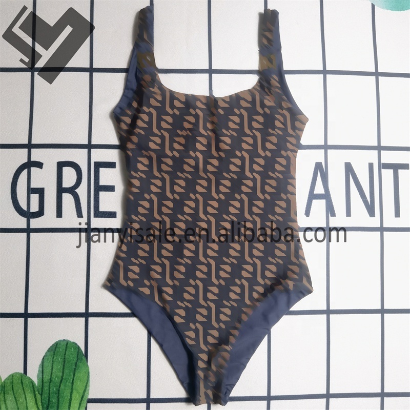 Wholesale Custom Designer Luxury Bikini Set Bathing Suits Sexy Letter Print Swimsuits Famous Brands Women One Piece Swimwear