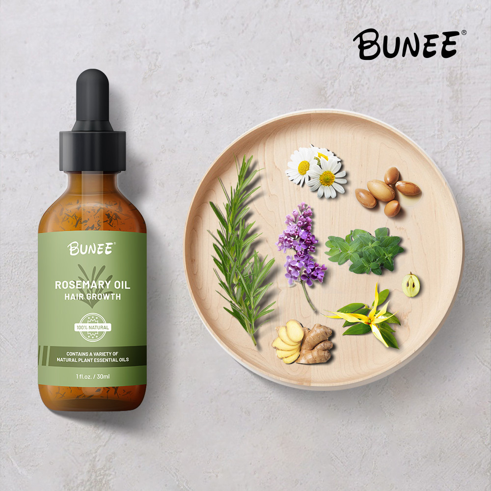 Anti-Loss Product Hair Growth Natural Ginger Oil Rosemary Leaf Vitamin E Hair Oil Treatment Care Serum Treatment