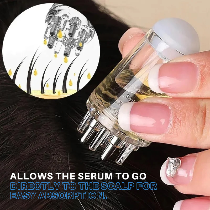 Wholesale Easy to Use Hair Oil Dispenser BUNEE Hair Growth Oil Scalp Applicator Comb for Massager Root Comb Applicator Bottle