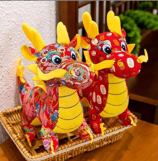 High quality chinese dragon doll stuffed animal plush toy decor festival gift chinese dragon plush toy