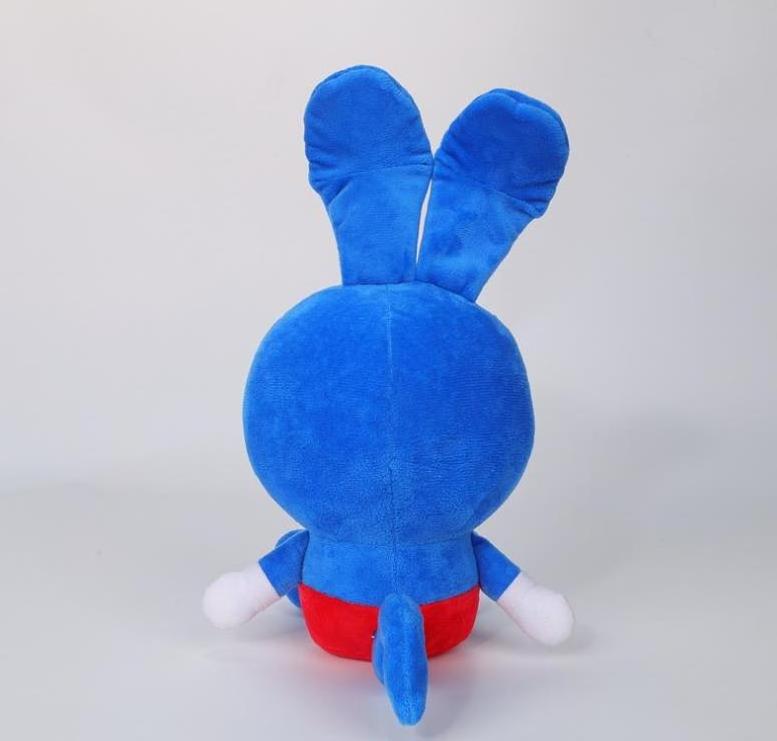 Hot sale riggy plush toy cute blue rabbit plush with long ear anime toys riggy the rabbit monkey plush toys