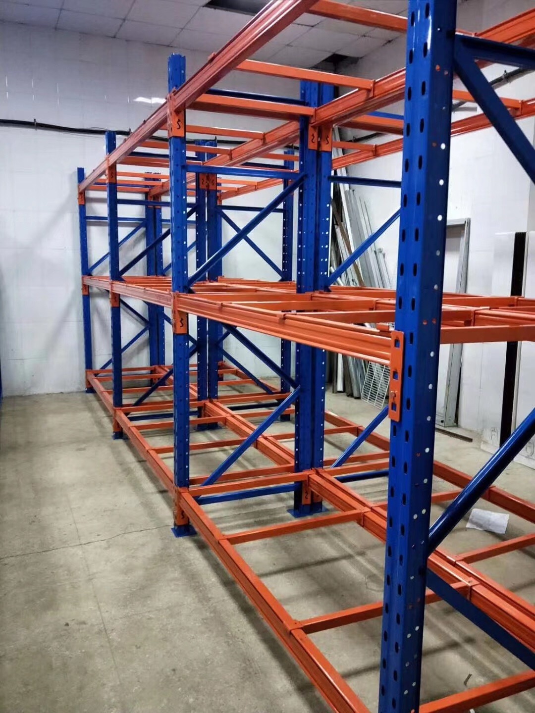 Double deep Beam Industrial Pallet Warehouse Storage Steel Pallet Racking Heavy Duty Selective Pallet Racking System