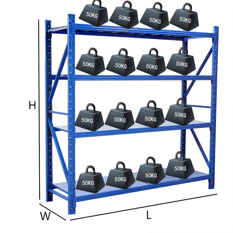 Industrial shelving suppliers garage use steel rack heavy duty assemble metal warehouse shelving systems