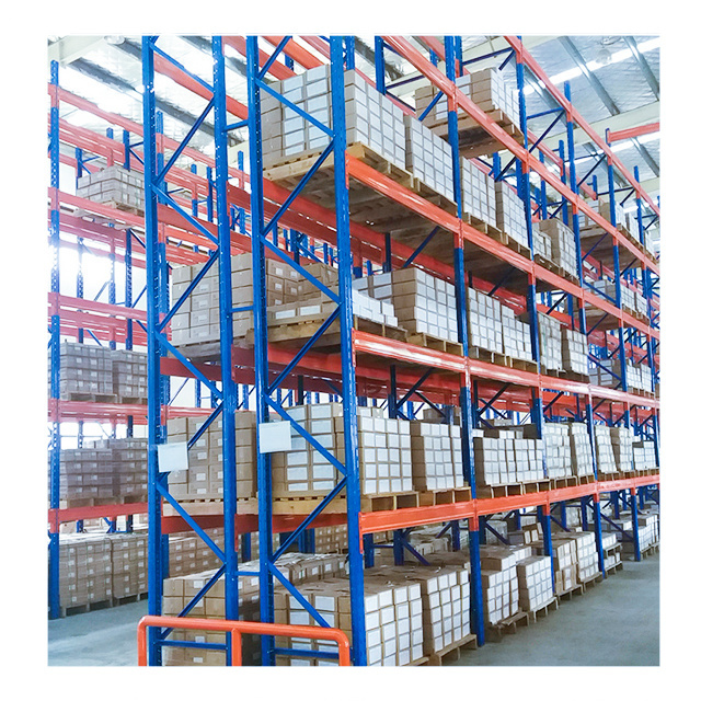 Adjustable metal bolted storage warehouse shelving customized stacking heavy duty pallet rack storage shelves