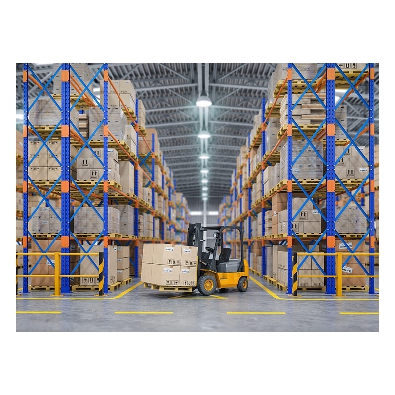 High density warehouses metal shelving garage storage factory racking system single deep industrial pallet racks shelving