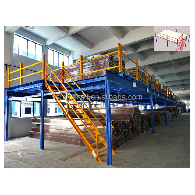 Popular Mezzanine Rack Metal flooring With Loading Zone Storage Office Mezzanine System Mezzanine Shelving