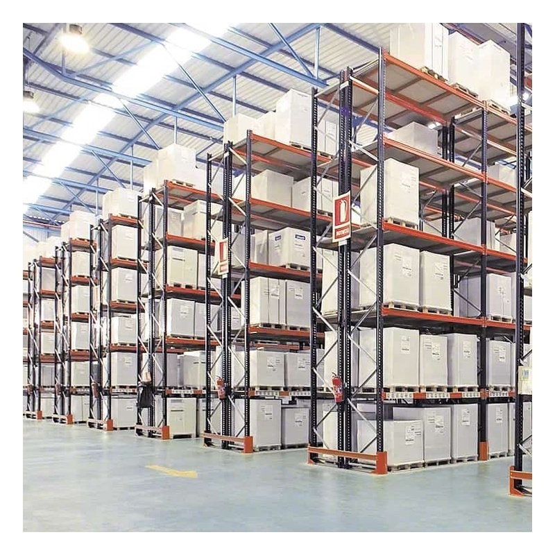 High density warehouses metal shelving garage storage factory racking system single deep industrial pallet racks shelving