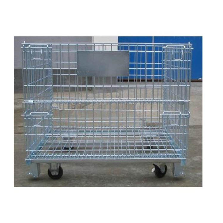 Heavy Duty cage container stillage wire container stillage racking cages pallet stacking cage